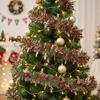 2M Christmas Tinsel Garland Iridescent Red Green Metallic Tinsel Twist Garland Glitter Hanging for Xmas Tree Decoration Party 7