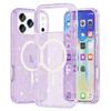 For iPhone 17 Pro Case Compatible with MagSafe Glitter Powder PC+TPU Phone Cover