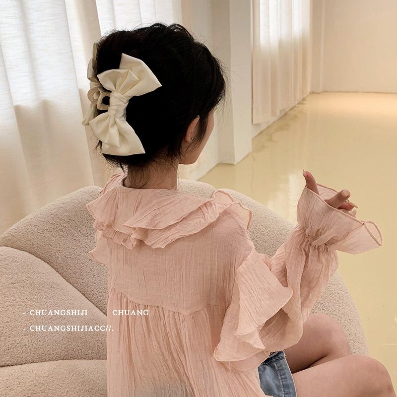 Cloud Bubble Extra Large Bow Hair Clip - High-End 2025 Claw for Women