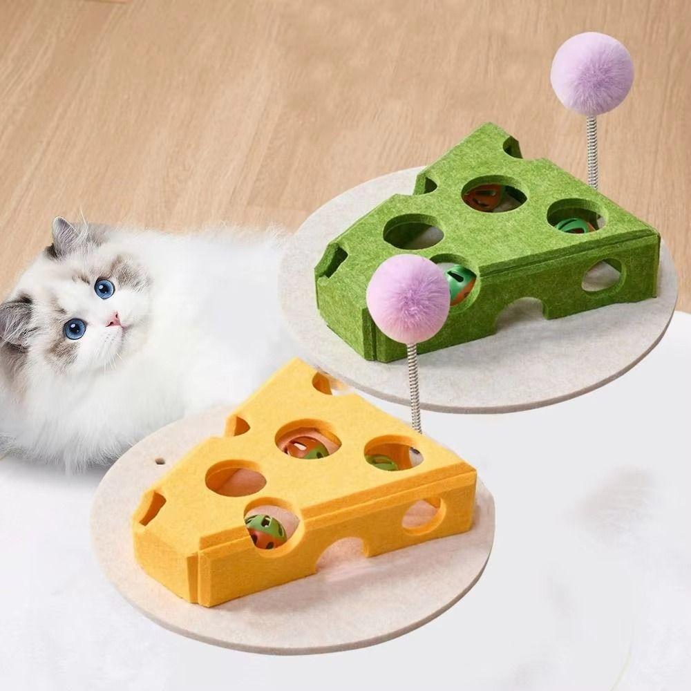 Hollow Teasing Cat Box with Ball Interactive Cat Toys Funny Hole Digging Toy Indoor Use