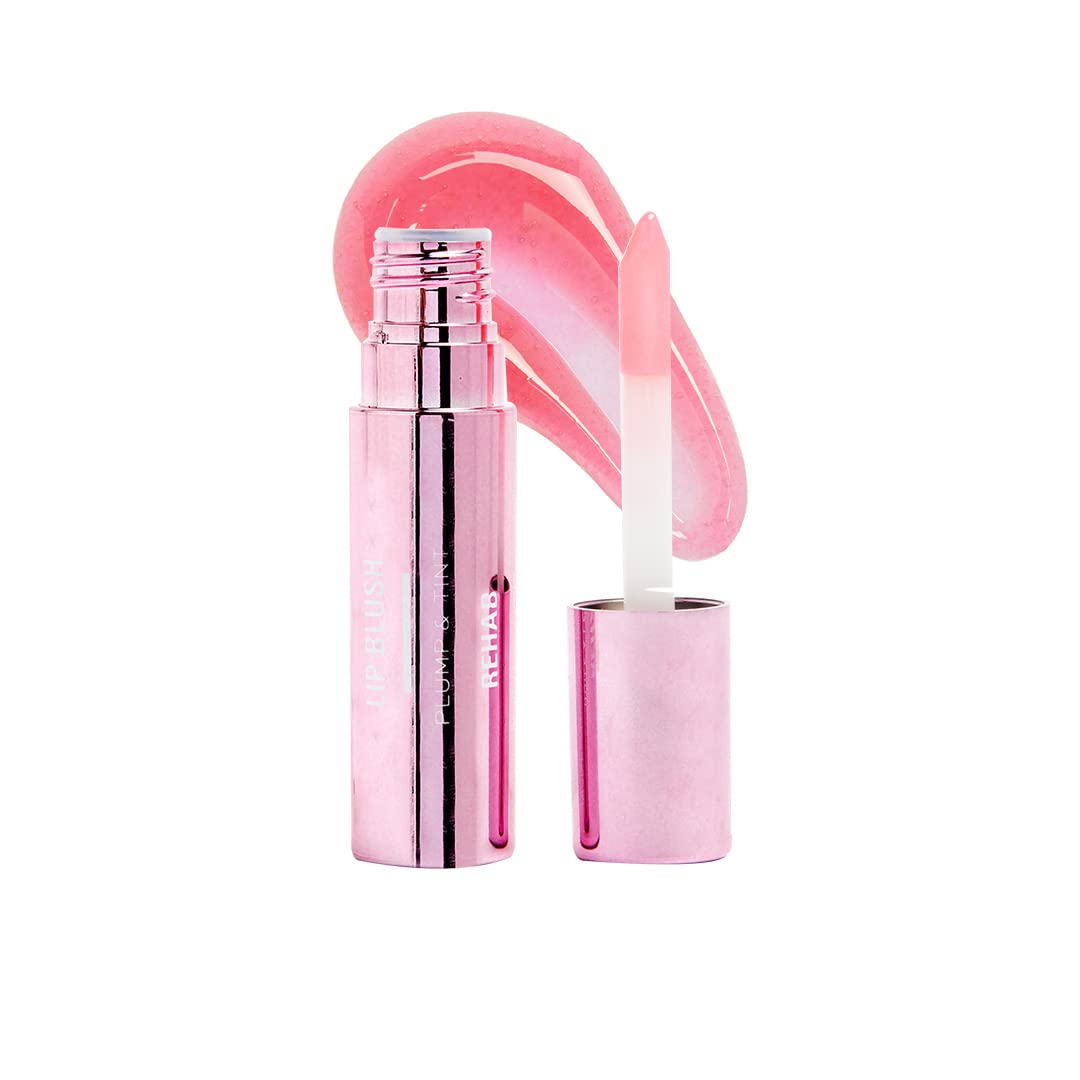 

Makeup Revolution Rehab Plump & Tint Lip Blush | 2-in-1 Lip Oil & Tint | With Hyaluronic Acid for Plump, Hydrated Lips | Long-Lasting Natural Flu