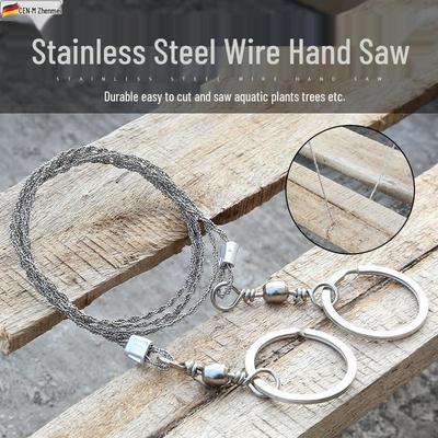 Universal Stainless Steel Rope Saw for Outdoor Use