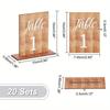 Double-Sided Wooden Table Markers Numbers 1-20 Table Number Signs  Dining Table