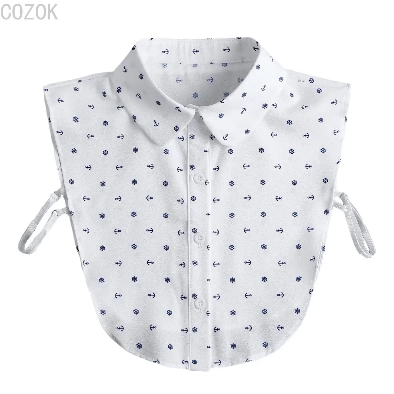 

Рубашка с лацканами и бантами для девочек, съемный воротник, осенний свитер, блузка, женский фальшивый воротник, съемная рубашка для девочек, ложный воротник