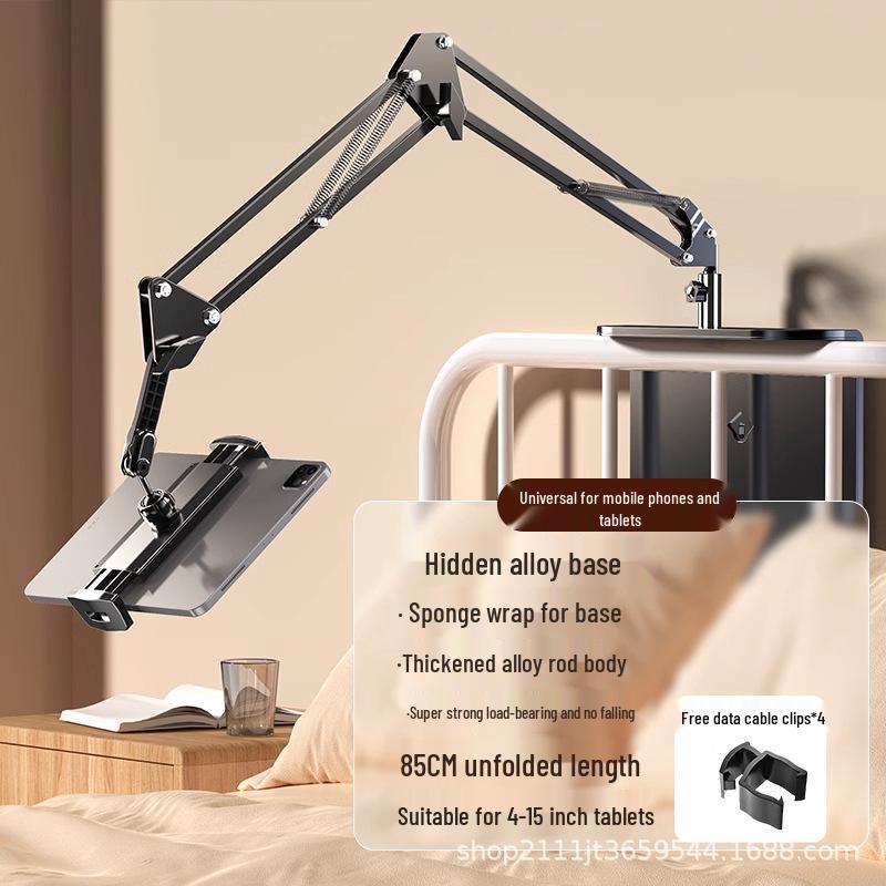 Adjustable Tablet Phone Stand - Universal Cantilever Arm for Bedside or Desktop Binge-Watching