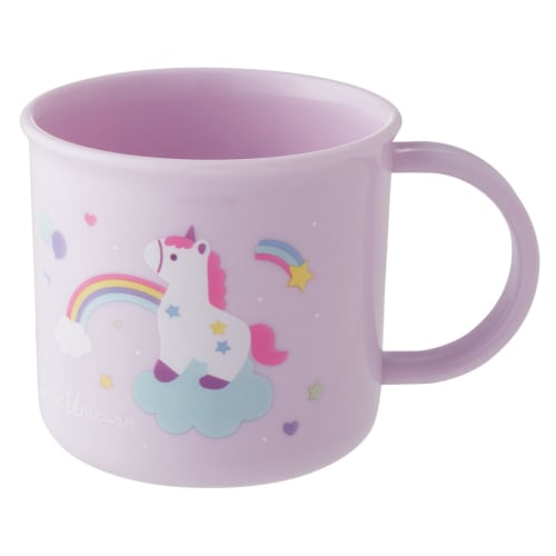 Skater Children's Plastic Lunch Cup, 200ml, Dishwasher Safe, Made In Japan, Little Unicorn Design, Girl's KE4AAG-A