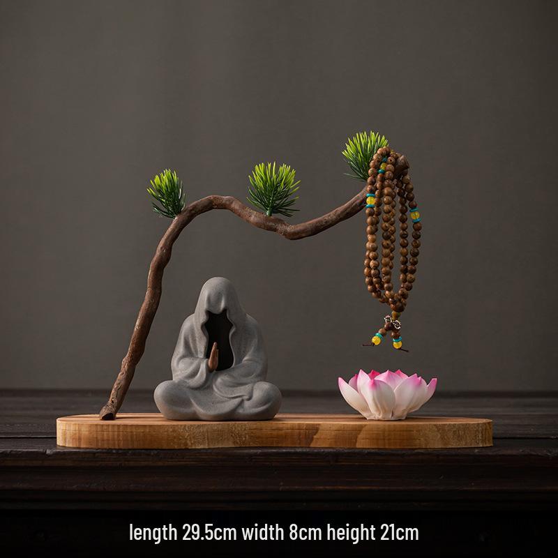 Zen Style Natural Wood Root Carving Ornament: Living Room Decoration & Bracelet Display Stand