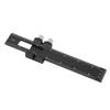 T Square Woodworking Ruler Aluminum Alloy Adjustable Slide Stop Scribing Marking Ruler Metric Inch