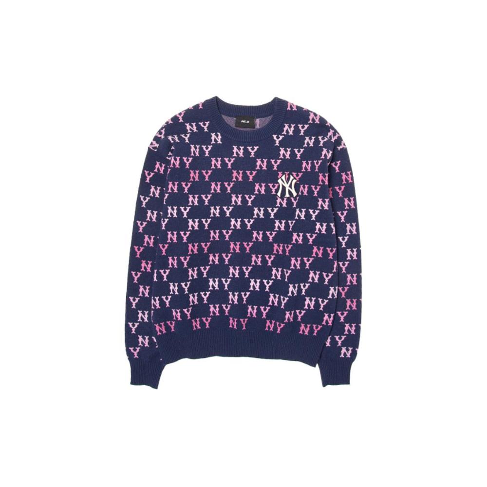 New MLB New York Yankees Knitwear Unisex Light Marine Blue 3AKPM0144-50NYL