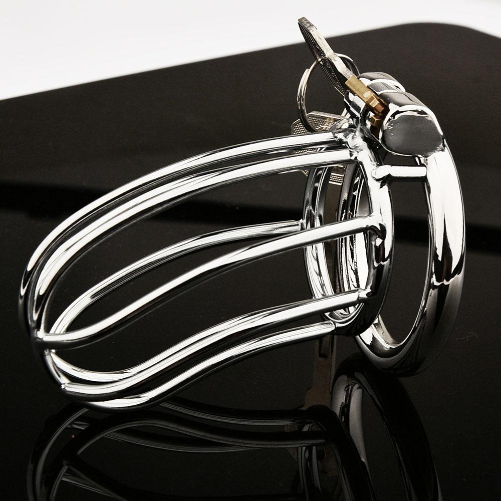 Male Chastity Device Metal Cock Cage Erotic Urethral Lock Sex Toys For Men Bondage Belt Penis Ring Adult Toy