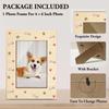 Pet Picture Frame, 4x6 Wood Photo Frame, Gift for Pet Lover Owner, Picture Photo Frames for Desk Decor, Memorial Cat Dog Keepsake -52