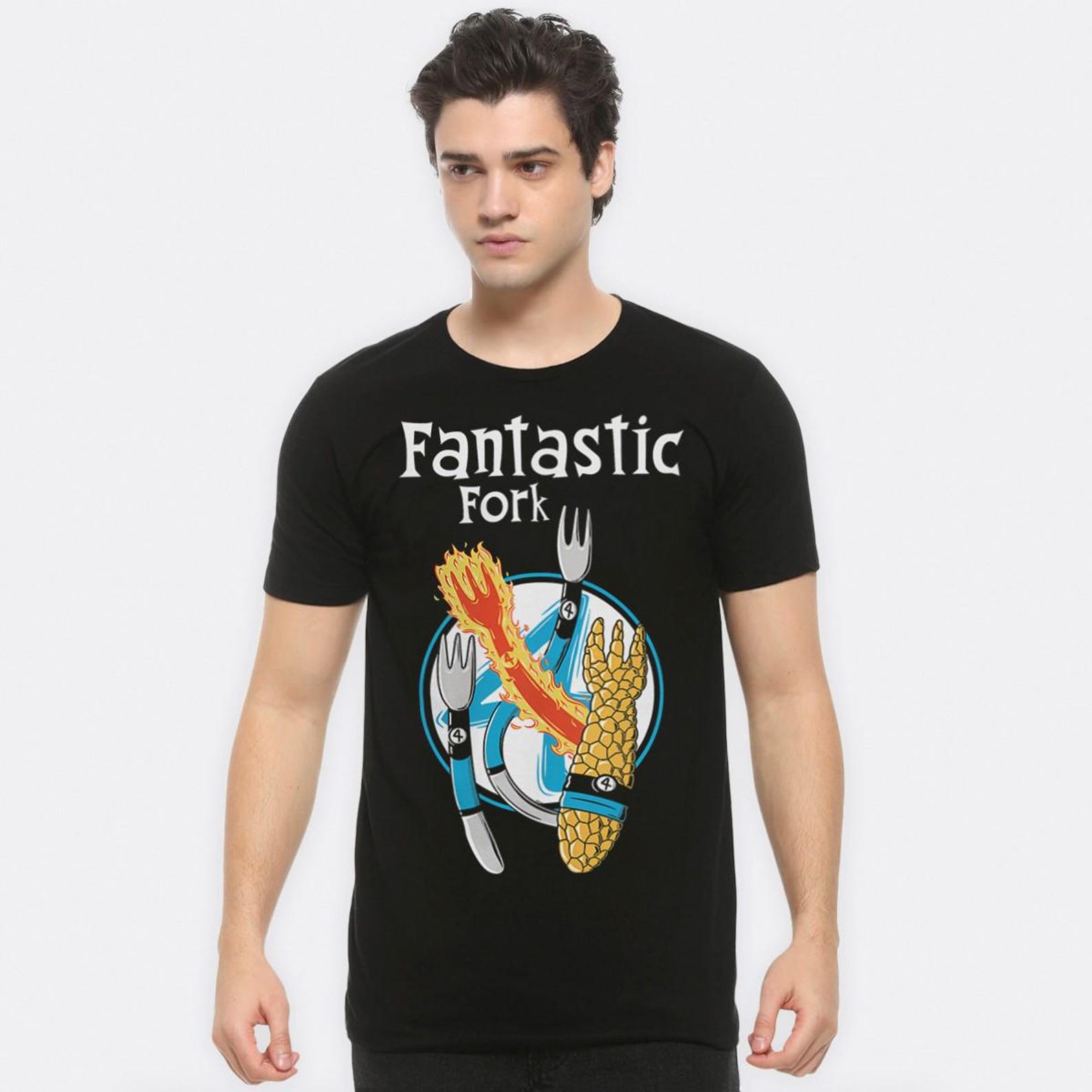 Fantastic Fork Funny T-Shirt, Fantastic Four Shirt, Men s and Women s Sizes (FFF-017359) 2XL