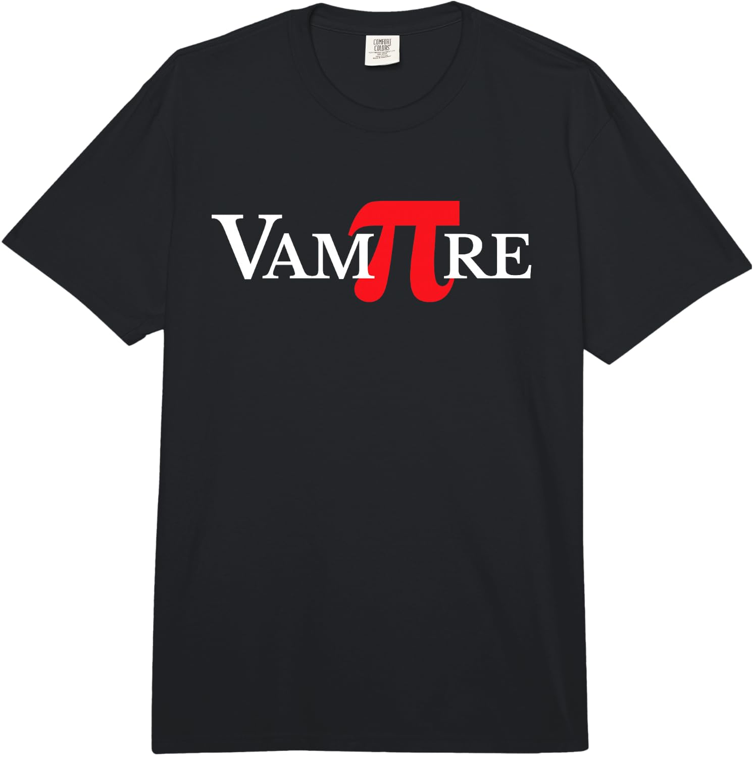 Vampire Pi Day Funny Math Gift Fun Comfort Colors Adult Heavyweight  Unisex T-Shirt XL