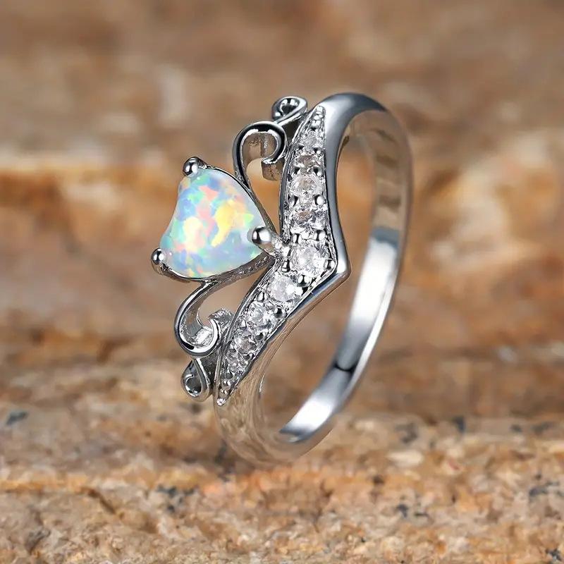 Lindon Classic Copper Alloy Zircon Ring Ladies Jewelry Wedding Promise Party Gift