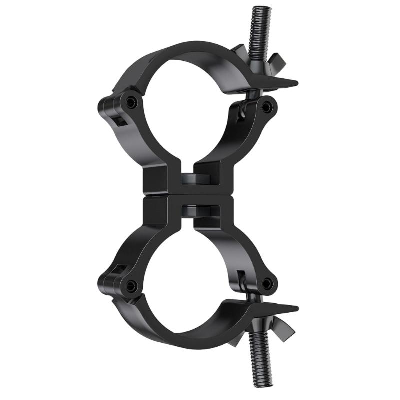 Double Lock Aluminum Stage Light Hook Clamp Featuring Tool Easy Installation & High Load Capacity for 25-30mm Tubes
