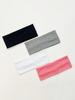 4Pcs/Set Knitted Hair Bands Women Solid Wide Elastic Headband Sport Yoga Hairband Soft Wash Face Makeup Headwrap