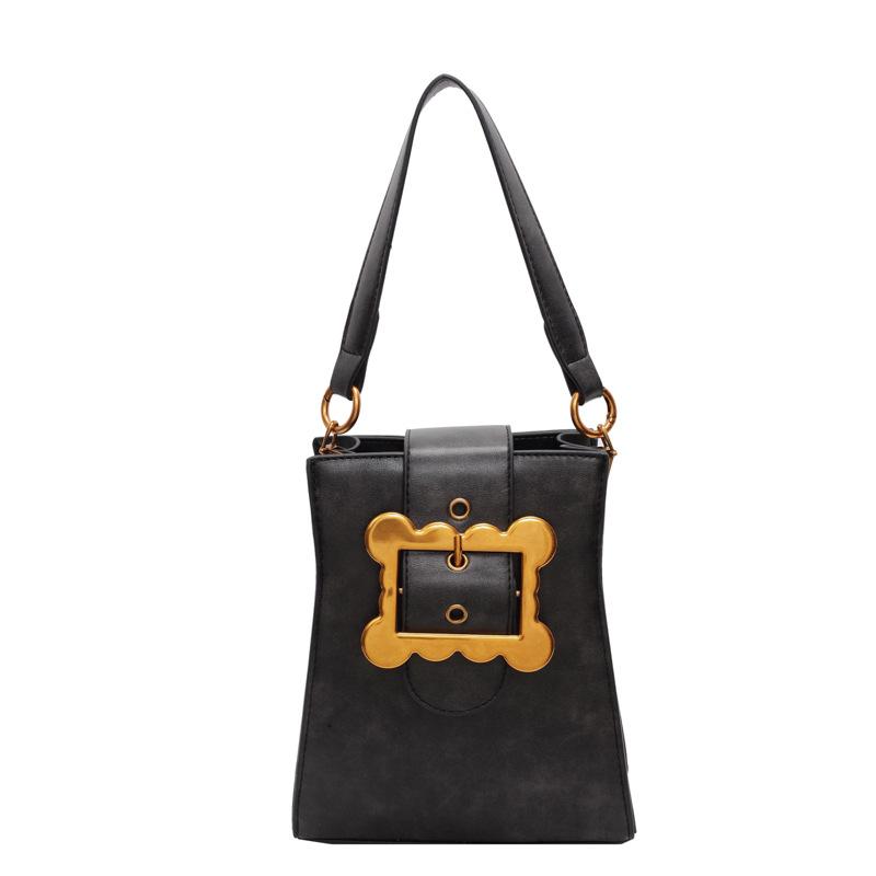 

Autumn and winter simple new retro versatile handbag hand bag shoulder crossbody armpit mobile phone bag small square bag чёрный