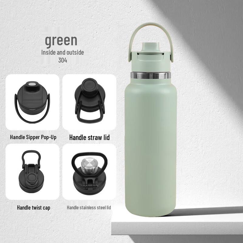 ZISIZ Insulated Stainless Steel Sports Water Bottle