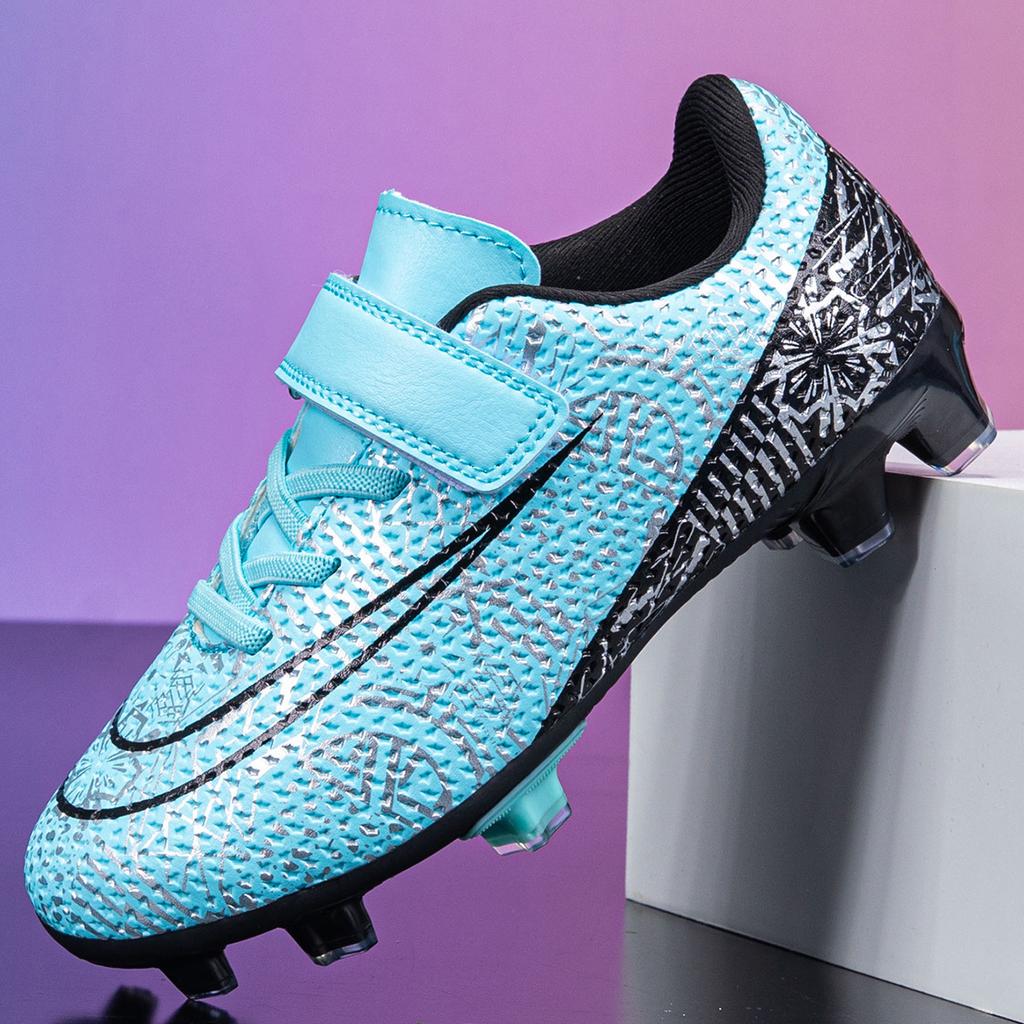 Children's football shoes low-top Velcro elementary school students daily training sneakers Amazon broken nails football shoes