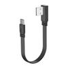 10CM-100CM Flat Flexible straight&Up & Down & Left & Right Angled 90 Degree Usb Male to Type C Male charging and Data Cable