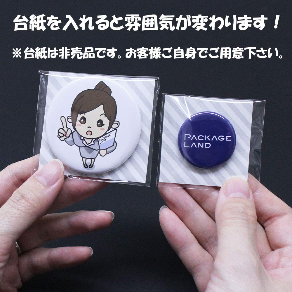 Transparent bag that can neatly fit can [Package Land] badges/57mm/100 pieces/OP30 70×60+30