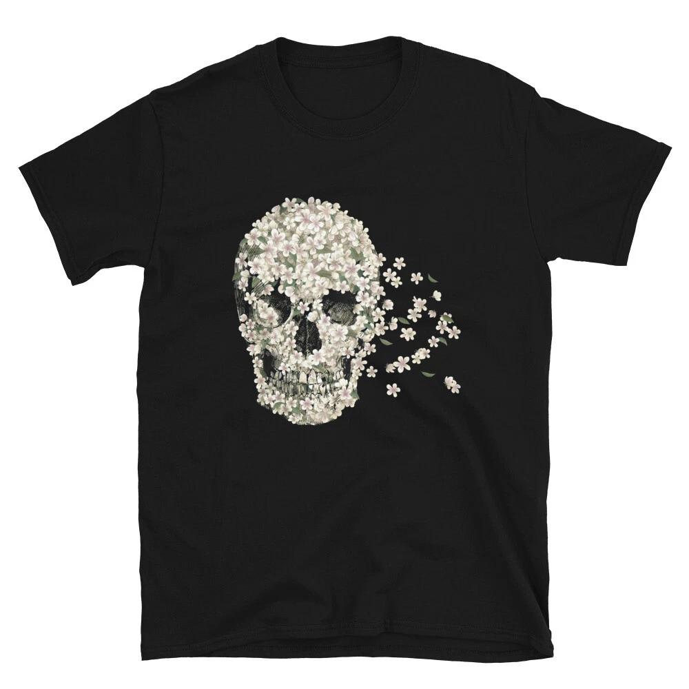 Flower Skull T-Shirt M