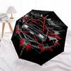 1pc Supernatural Automatic Opening/Closing Umbrella with Convenient Three-Fold Design, 8 Iron Ribs - for Outdoor Daily Use, Travel A19