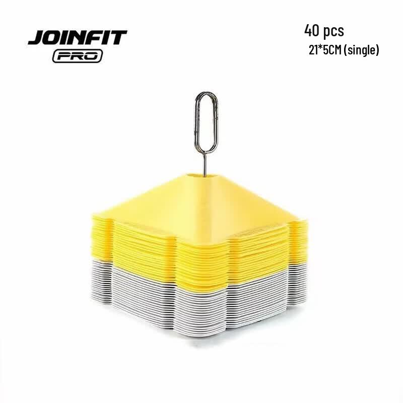 JieYingFei PRO Football Agility Training Marker Discs (40-Pack)
