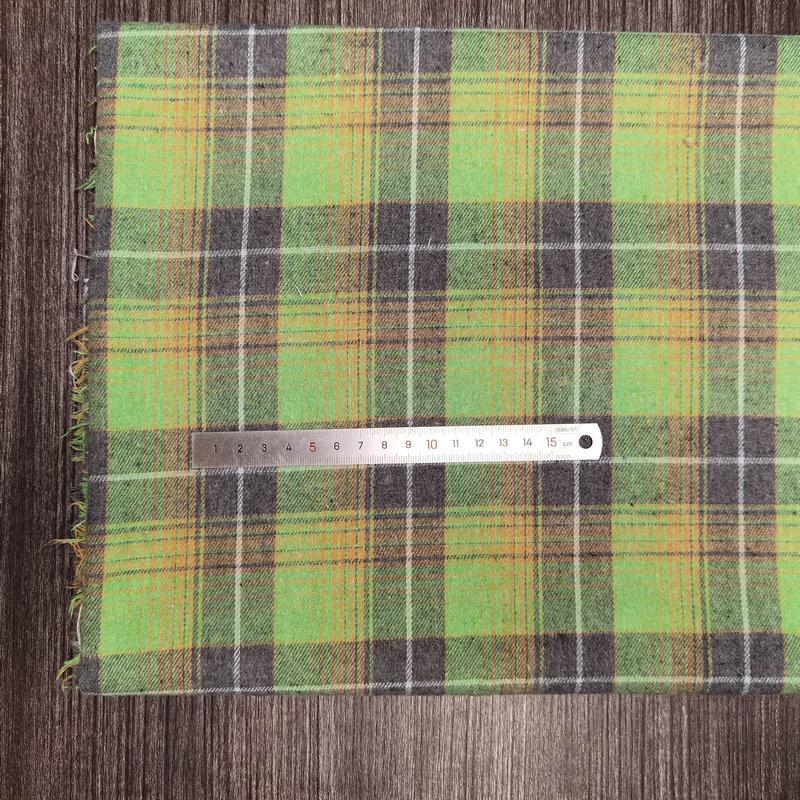 Children's Twill Plaid Flannel Shirt Fabric - Yarn Dyed, Brushed Cotton