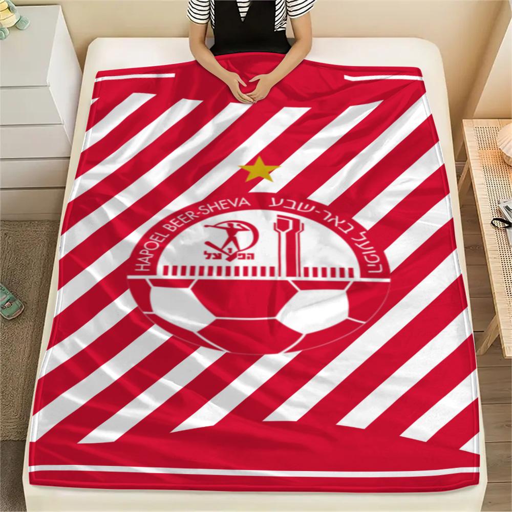 1Pc Hapoel Jerusalem Print Flannel Blanket High Quality Warm Comfortable Cover for All Seasons Perfect for Gifts Home Decor