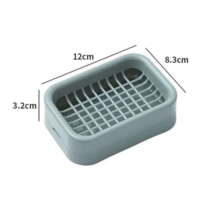 

Thickened double-layer draining soap box Shower Large grid soap box soap rack storage rack for Shower Bathroom Soap Dish Holder
