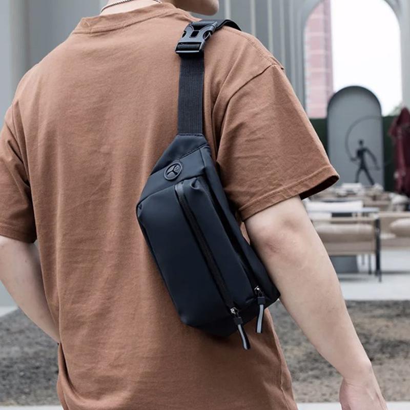 Men Waterproof Belt Bag  Chest Pack Male Waterproof Waist Bag Outdoor Sports Fanny Pack Men'S Travel Shoulder Bags