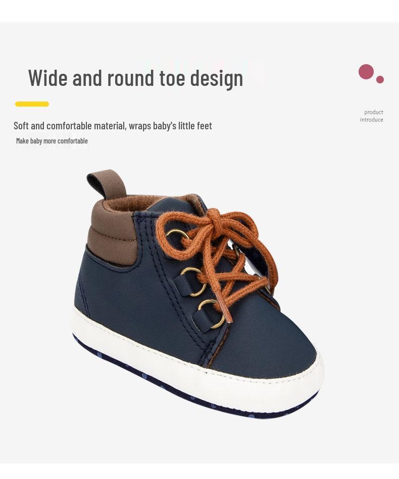 Non-Slip Canvas Baby Walking Shoes: Soft Sole, Breathable, and Protective for 0-1 Year Olds