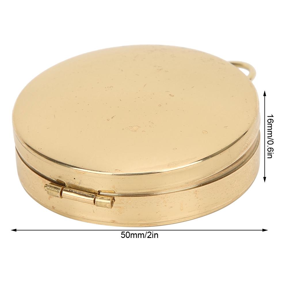 Outdoor Metal Luminous Pocket Watch Compass Copper Flip Cover for Climbing Hiking Campingcompass