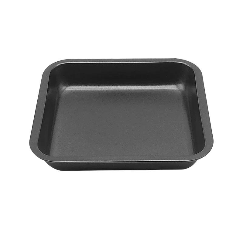 2 Sizes Square Cake Pan 9.5x7 8x8 Inch Carbon Steel Mini Baking Pans Premium Non-Stick Bakeware Set Kitchen Tools