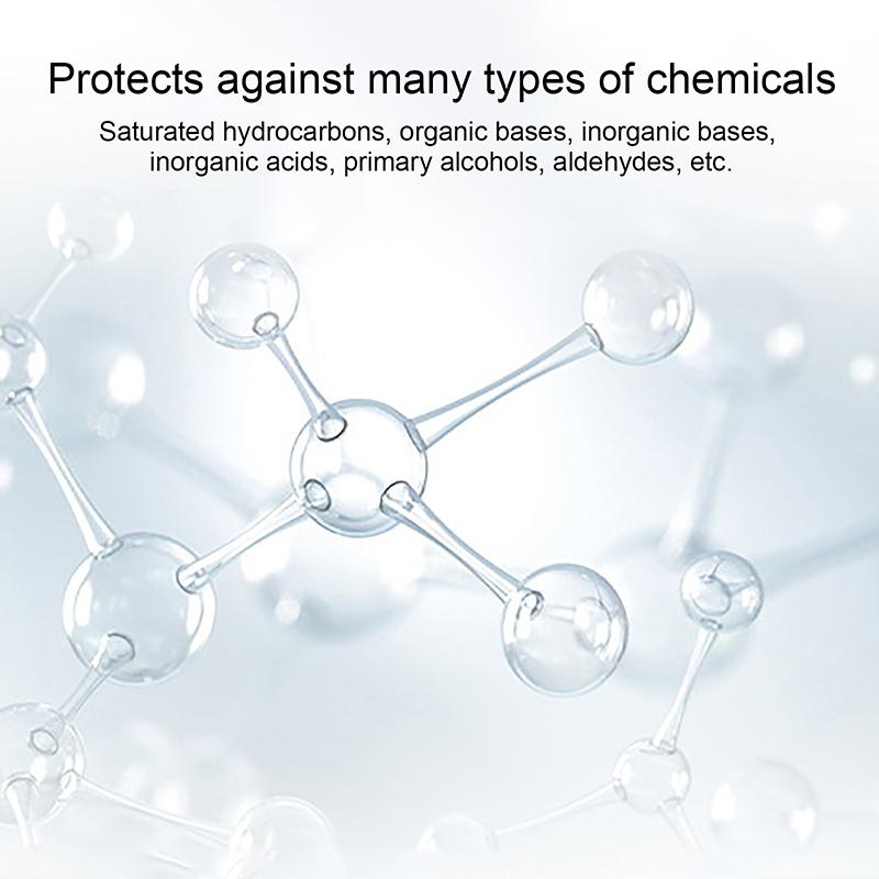 1Pair Thick Nitrile Gloves - Chemical Acid Resistant Waterproof Long Sleeve Gloves For Gardening Chemical Painting ,Latex Free