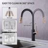 Kitchen Faucet,360 Rotating Kitchen Mixer Tap,Kitchen Faucet Sprayer Black Kitchen Mixer Tap with 2 Modes,High Pressure Kitchen Faucet,Kitchen Mixer T