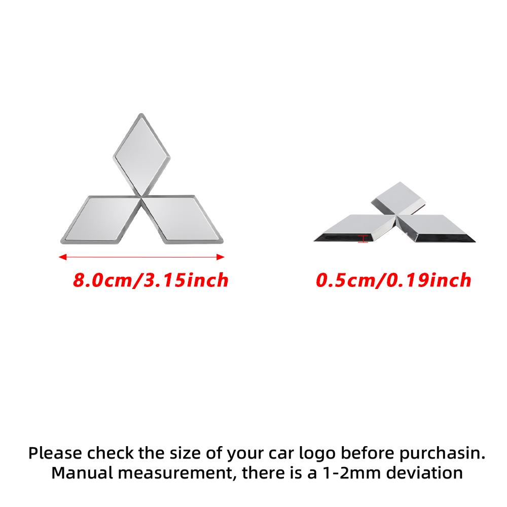 Car Logo Front Rear Stickers Decoration Badge Accessories For Mitsubishi 9 Ralliart ASX L200 Colt Outlander Pajero Lancer Cross