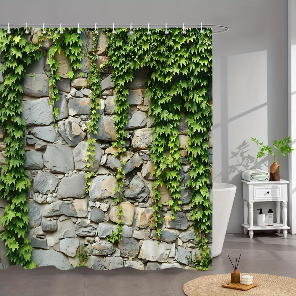 Natural Ivy Wall Shower Curtain - Multi-Style Bath Decor, Perfect for Those Who Love Nature-Inspired and Practical Designs