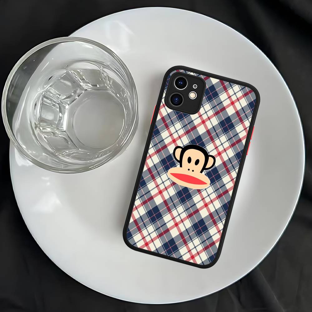 Famous Luxurious P-paul F-frank For iPhone 16 15 14 13 12 11 Pro Max X XS MAX Plus Translucent Black Phone Cover