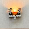 Christmas Gnome Bonfire Flashing Night Light - Plug-In Wall  Novelty Lighting For Indoor Party Decorations Holiday Gift For Family, Friends