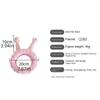 Fashion Cartoon Snail Headband Elastic Flannel Plush Hairband Fluffy Non-slip Hair Hoop Makeup