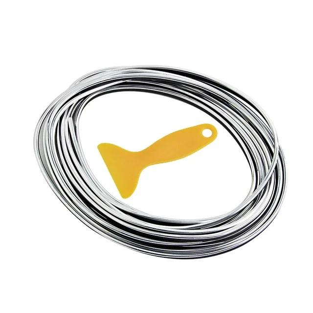 

5M Car Dashboard & Door Edge Trim – Universal Insert Moulding for Interior Decoration & Protection (Includes Scraper)
