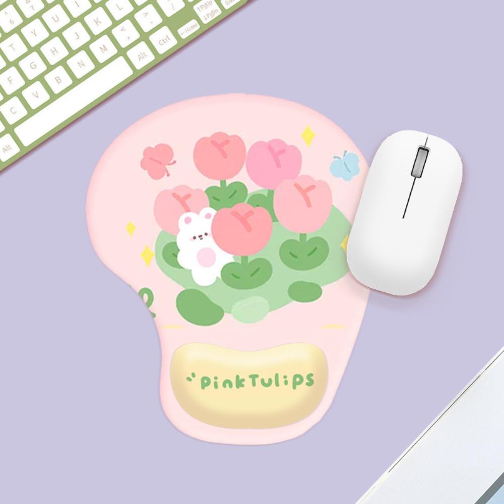 Non Slip Hand Support Mouse Mat Ergonomic Office Accessories Cartoon Wrist Rest Mousepad Office