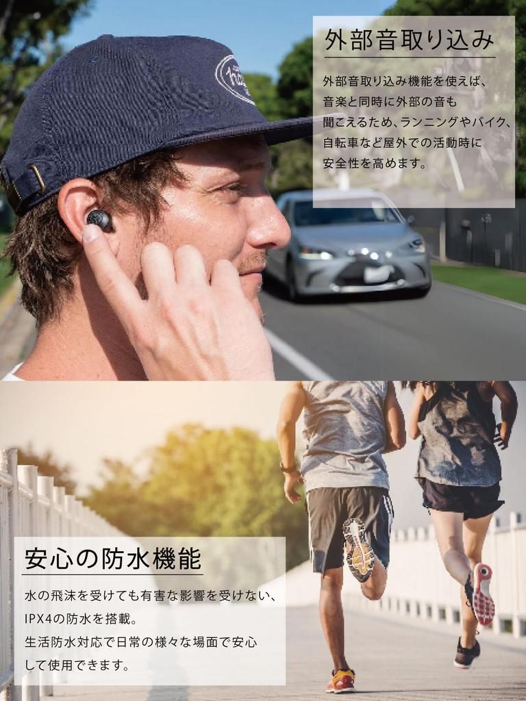 JLab Go Wireless Compatible with with Perfect for and the External Sound Up to 35 Hours of Continuous Easy Touch Convenient Charging Cord and Case