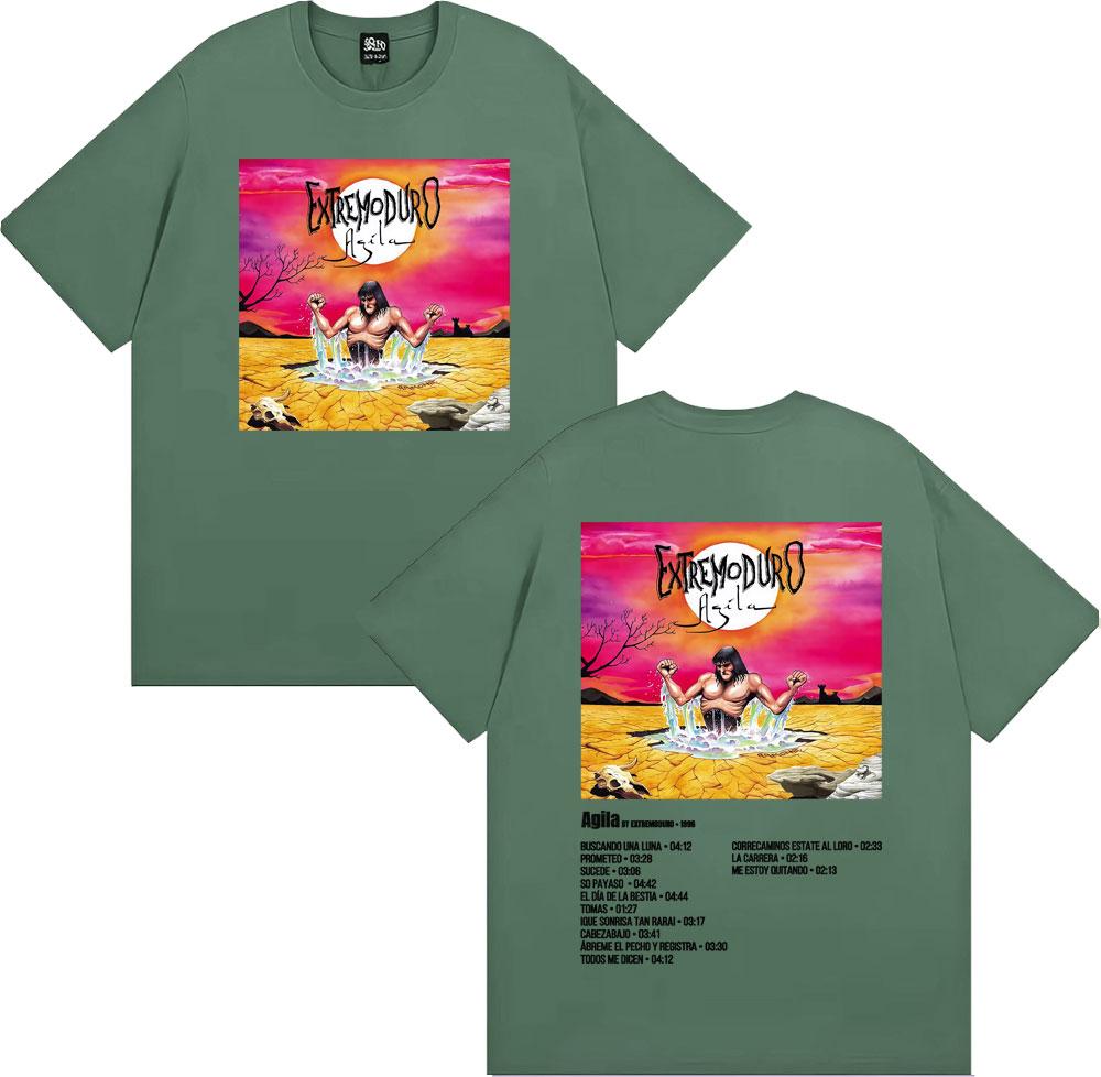 

Rock Band Extremoduro Album Cover Tshirts for Unisex WOMEN Fashion Retro Short Sleeve T Shirt Summer Tops Loose Tshirt Streetwear 4XL