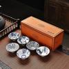 Tang Song Blue and White Porcelain Teacup Bowl Lid Bowl Ceramic Kung Fu Small Teacup Single Cup Master Cup Tea Set China
