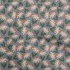 oneOone Cotton Flex Dusty Blue Fabric Floral Fabric For Sewing Printed Craft Fabric By The Yard 40 Inch