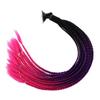 Motorcycle Braids with Suction Cup Fashion Colorful Motorcycle Pigtails for Helmet Decoration 23.6in