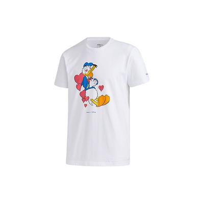 Neo Disney Donald Duck Print Casual Short Sleeve T-Shirt Men Tops White GJ5637